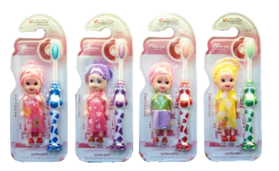 Bàn chải đánh răng em bé búp bê